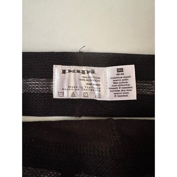 NWOT Men’s Papi Soft touch Pure Cotton Jock Strap XL 40-42 Black - Picture 3 of 3